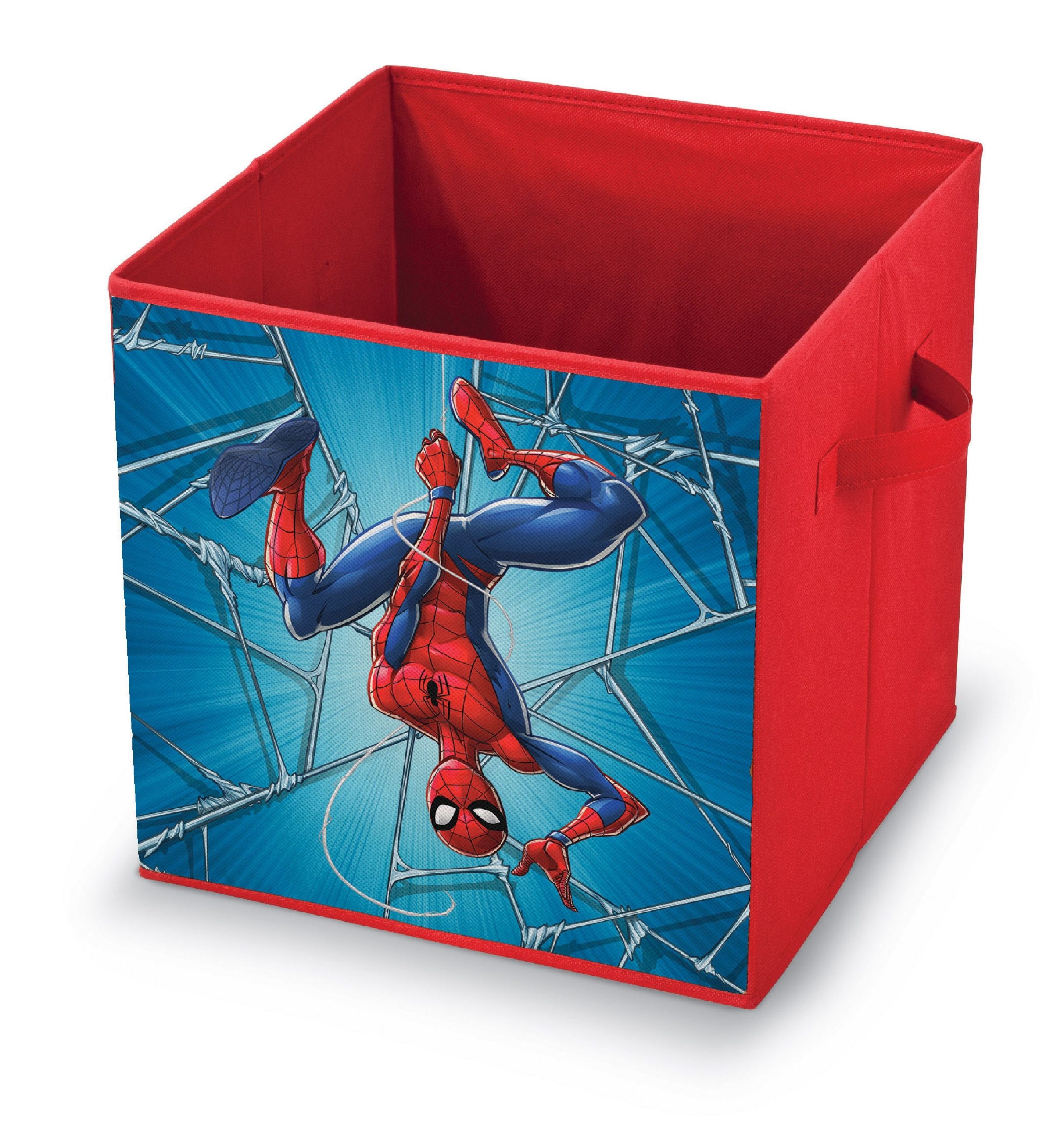 Cutie pentru depozitare jucarii, Spiderman Rosu, L32xl32xH32 cm
