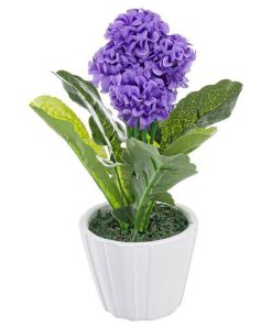 Dalia mov artificiala in ghiveci 10,5 cm x 10,5 cm x 24h