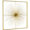 Decoratiune de perete din metal Auriel Medium Auriu, l70xA7xH70 cm