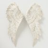 Decoratiune de perete din polirasina Angel Wings Bej, Modele Asortate, l20xA7xH55 cm