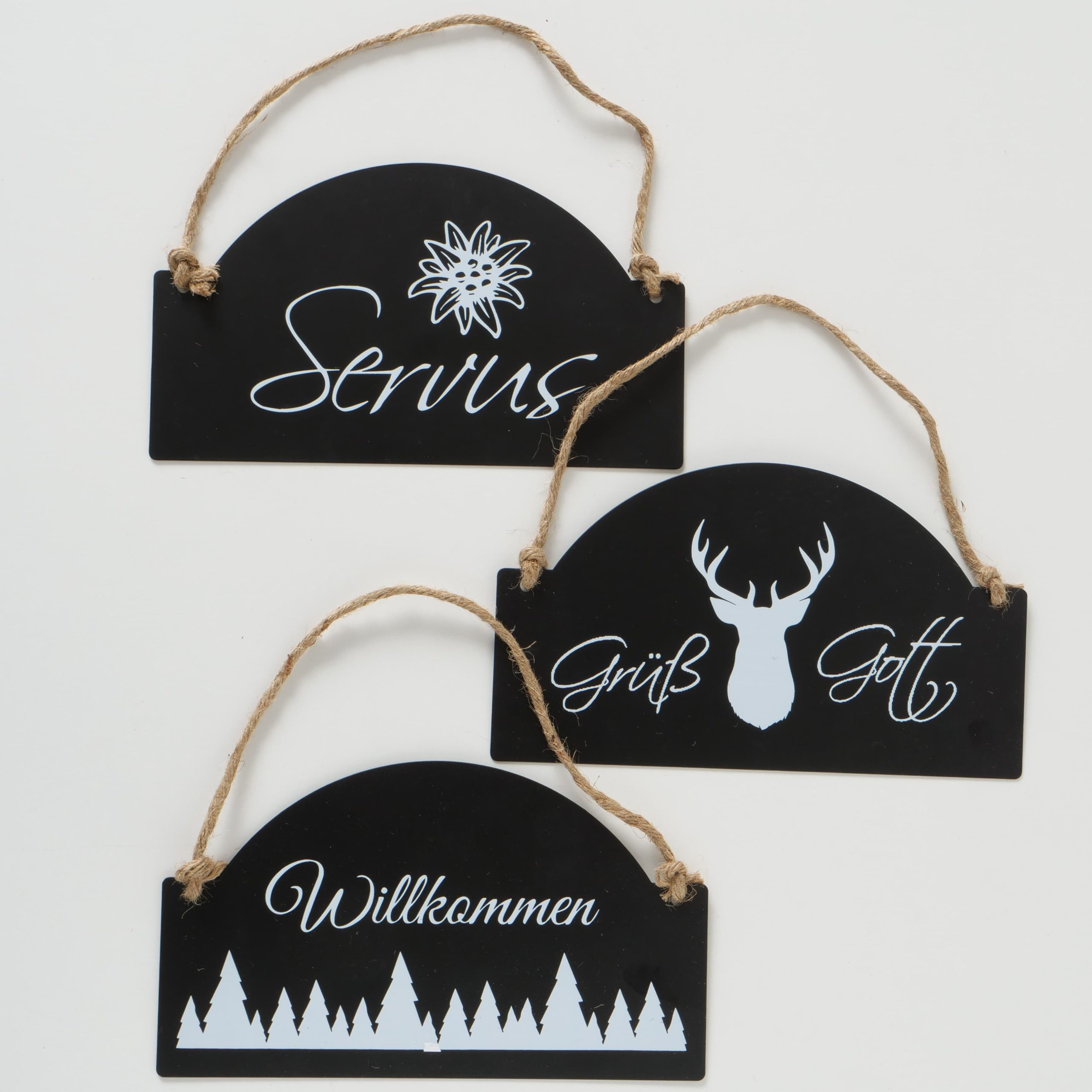 Decoratiune metalica de perete Alpinist Negru / Alb, Modele Asortate, L28xH16 cm