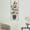 Decoratiune metalica de perete Vase A Multicolor, l31xA3,5xH89,5 cm