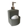 Dozator detergent lichid cu burete, gri, 380 ml - Maxdeco