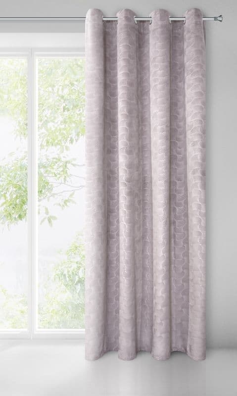 Draperie Ellen Velvet Roz, 140 x 250 cm, 1 bucata