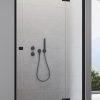 Usa de nisa batanta Radaway Essenza New Black DWJ 130x200cm deschidere stanga