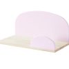 Etajera suspendata din lemn de pin si MDF, pentru copii Kiddy Small Roz, l45xA25xH21,4 cm