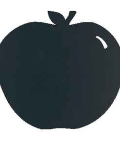 Tabla de scris autoadeziva Securit Silhouette Apple 31 6x29 1x0 3cm include marker creta negru