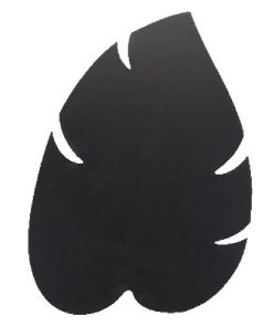 Tabla de scris autoadeziva Securit Silhouette Leaf 43 8x29x0 3cm include marker creta negru