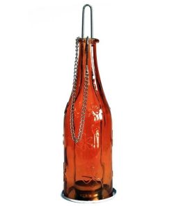 Felinar din Sticla Reciclata Amber Ancient Wisdom