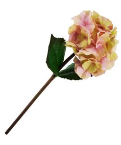 Fir floare artificiala Hortensia Roz, 55 cm