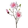 Fir floare artificiala, Magnolia Roz, H43 cm