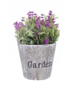 Flori artificiale roz in ghiveci Garden Diametru 11 cm x 18 h - Decorer