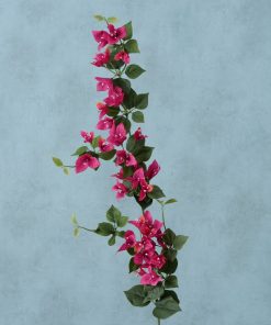 Ghirlanda decorativa cu flori artificiale Bougainvillea Fucsia / Verde, L120 cm
