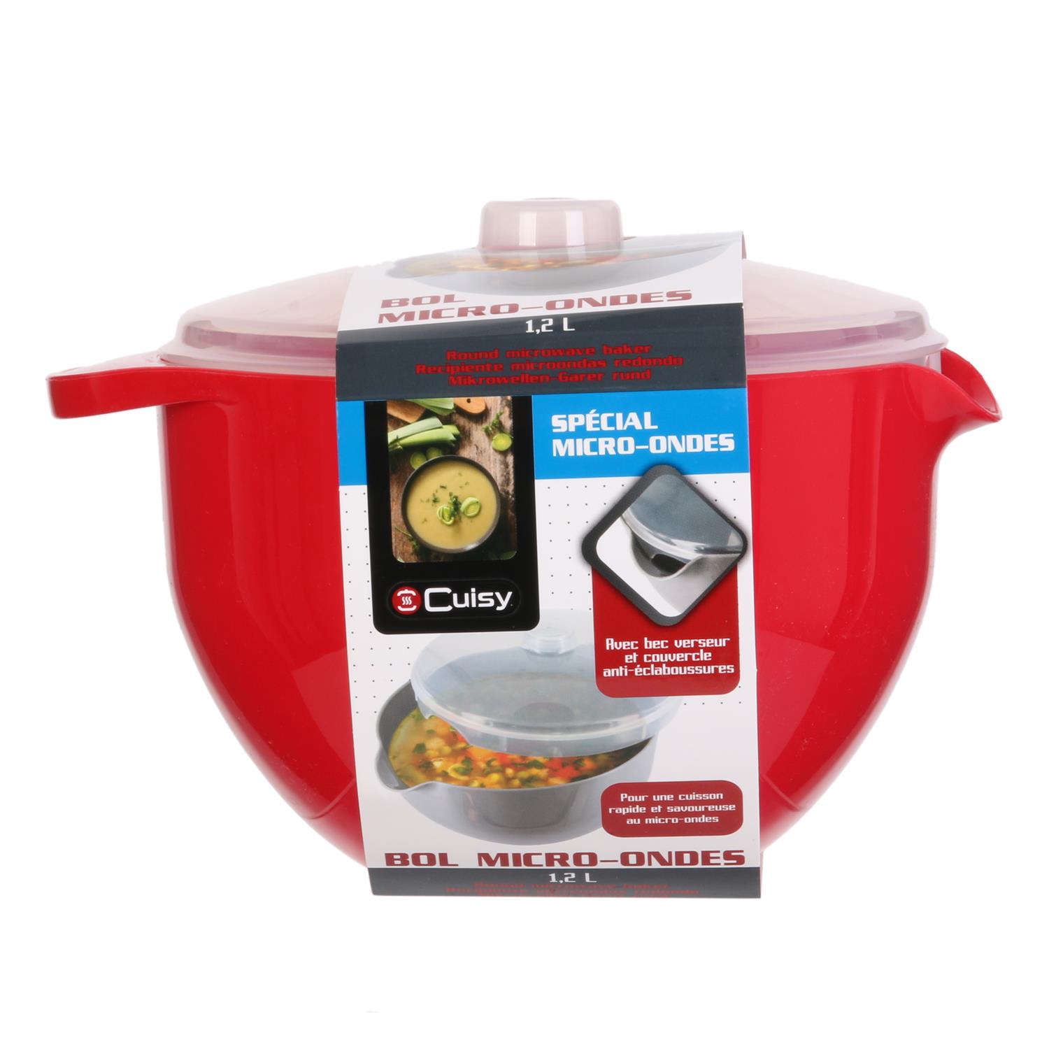 Recipient cu capac pentru gatit mancare la cuptor cu microunde - imagine 3