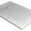 Cadita dus dreptunghiulara slim Radaway Kyntos F 120x100x3cm marmura alb