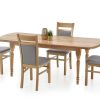 Masa extensibila din MDF si lemn de fag Arnold Oak, L150-190xl80xH75 cm