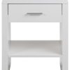Noptiera din MDF, cu 1 sertar Supernova Alb, l45xA35xH59 cm