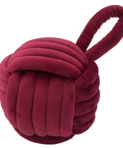 Opritor usa din material textil Ball Bordeaux, Ø14xH23 cm