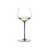 Pahar pentru vin, din cristal Fatto A Mano Oaked Chardonnay Albastru Inchis, 620 ml, Riedel