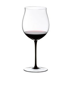 Pahar pentru vin, din cristal Sommeliers Black Tie Burgundy Grand Cru Negru, 1050 ml, Riedel