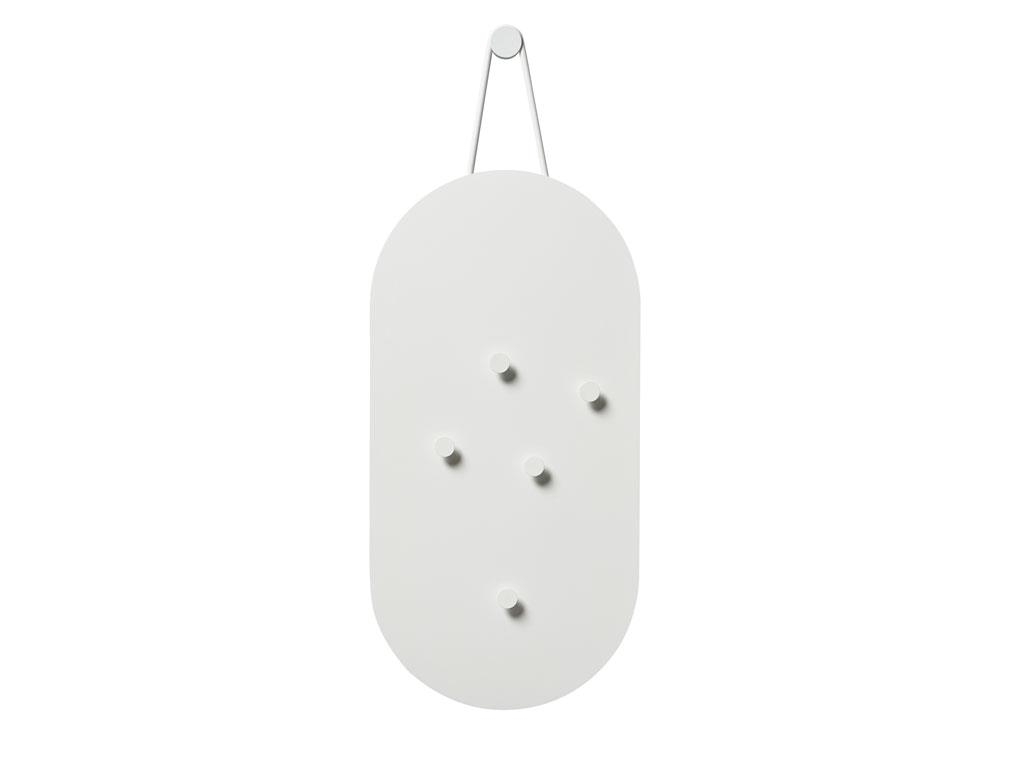 Panou magnetic din metal cu 5 accesorii Bulletin Board 12344 Alb, L60xl30 cm, Villa Collection