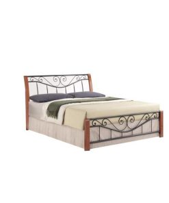 Pat SL Parma, 160x200, negru/cires