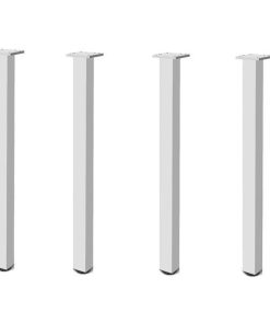 Picior masa din aluminiu cu profil patrat 60x60 mm, H710, set 4 buc - Maxdeco