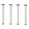 Picior pentru masa H 820, D 60, finisaj alb, set 4 bucati - Maxdeco
