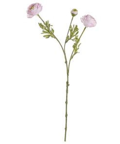 Ranunculus artificial 3 flori roz pudrat 60h