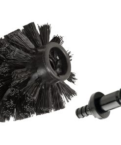 Rezerva perie toaleta din plastic, fara maner, Brush Medium Negru, Ø7,5xH9,3 cm