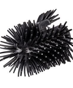 Rezerva perie toaleta din silicon, fara maner, Brush Rim Medium Negru, Ø7,5xH9,3 cm
