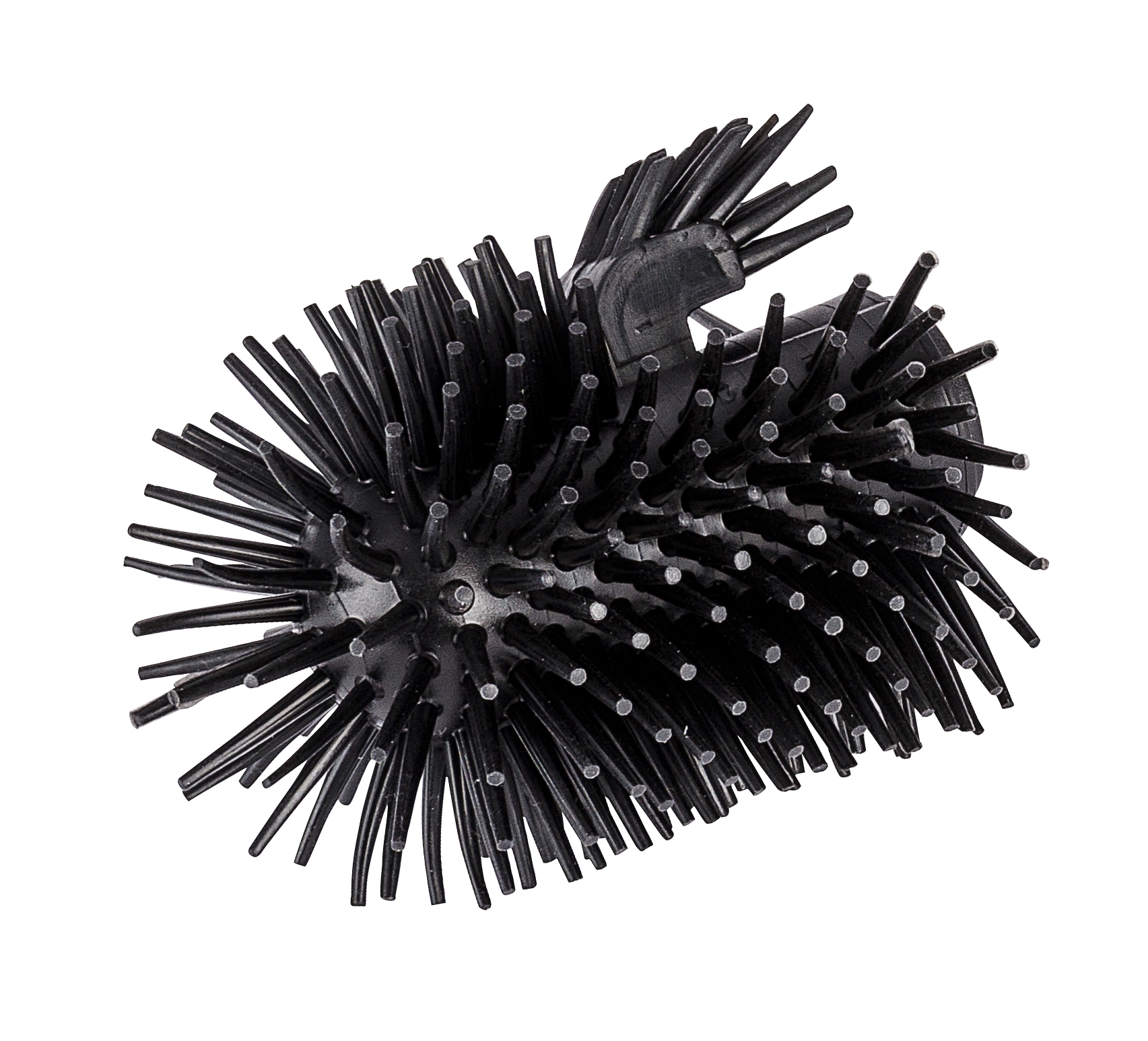 Rezerva perie toaleta din silicon, fara maner, Brush Rim Medium Negru, Ø7,5xH9,3 cm