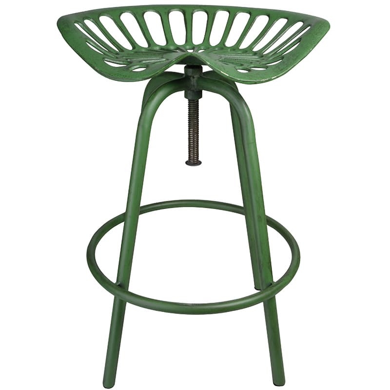 Scaun de gradina, din fonta, Sturdy Verde Antichizat, l50xA46xH69,7-76 cm