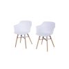 Set 2 scaune living Scandinavia, Polipropilena, Alb