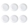 Set 6 farfurii pentru servire din opal 25 cm, alb