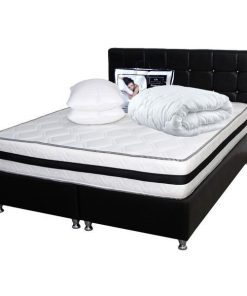 Set Saltea Super Lux Ortopedica IRIS plus 2 perne 50x70 plus Husa hipoalergenica plus Pilota microfibra vara 200x220, 180x200x26