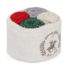 Set 4 prosoape baie din bumbac, Beverly Hills Polo Club Alinda Alb V09 / Mix 4 culori, 30 x 30 cm