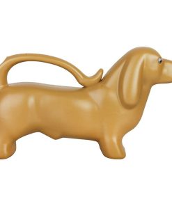 Stropitoare flori, din plastic 2L, Dachshund Mustariu, L34,1xl10,1xH19,7 cm