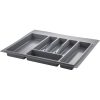 Suport organizare tacamuri, gri metalizat, pentru latime corp 500 mm, montabil in sertar bucatarie autor - Maxdeco