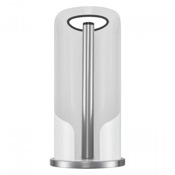 Suport metalic cu maner pentru role de bucatarie, Paper Holder Alb, Ø15,6xH35,2 cm