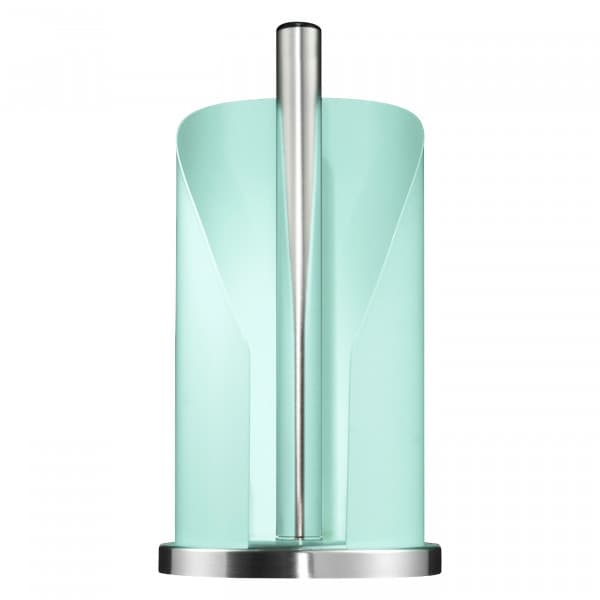 Suport metalic pentru role de bucatarie Paper Holder Verde Mint, Ø15,5xH30 cm