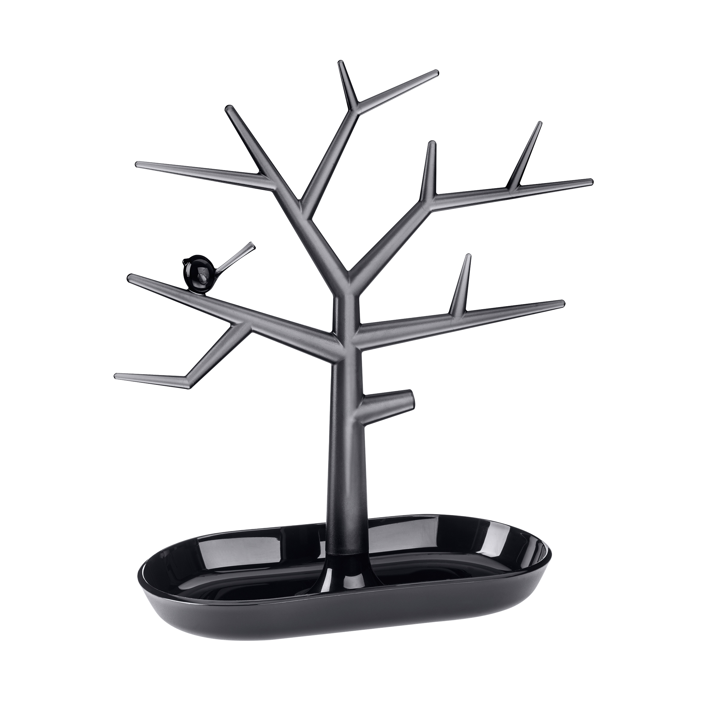 Suport pentru bijuterii din termoplastic Trinket Tree Negru, l27,3xA12,8xH30,6 cm