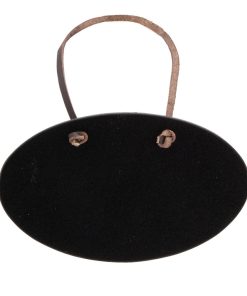 Set 6 table de scris Securit Bottle Neck Hanger 5x8 3x0 2cm curea de piele marker creta inclus negru