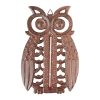Termometru pentru exterior, din metal, Owl Maro Antichizat, L13,5xl1,3xH20,7 cm