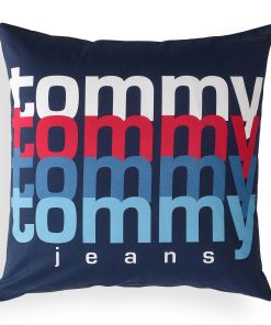 Perna decorativa Tommy Jeans TJ Rainbow 40x40cm albastru navy