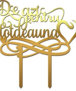 Topper tort nunta De azi pentru totdeauna 3 - Tomvalk