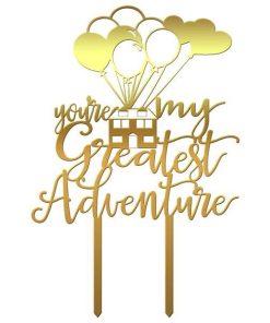 Topper tort nunta You are my greatest adventure - Tomvalk