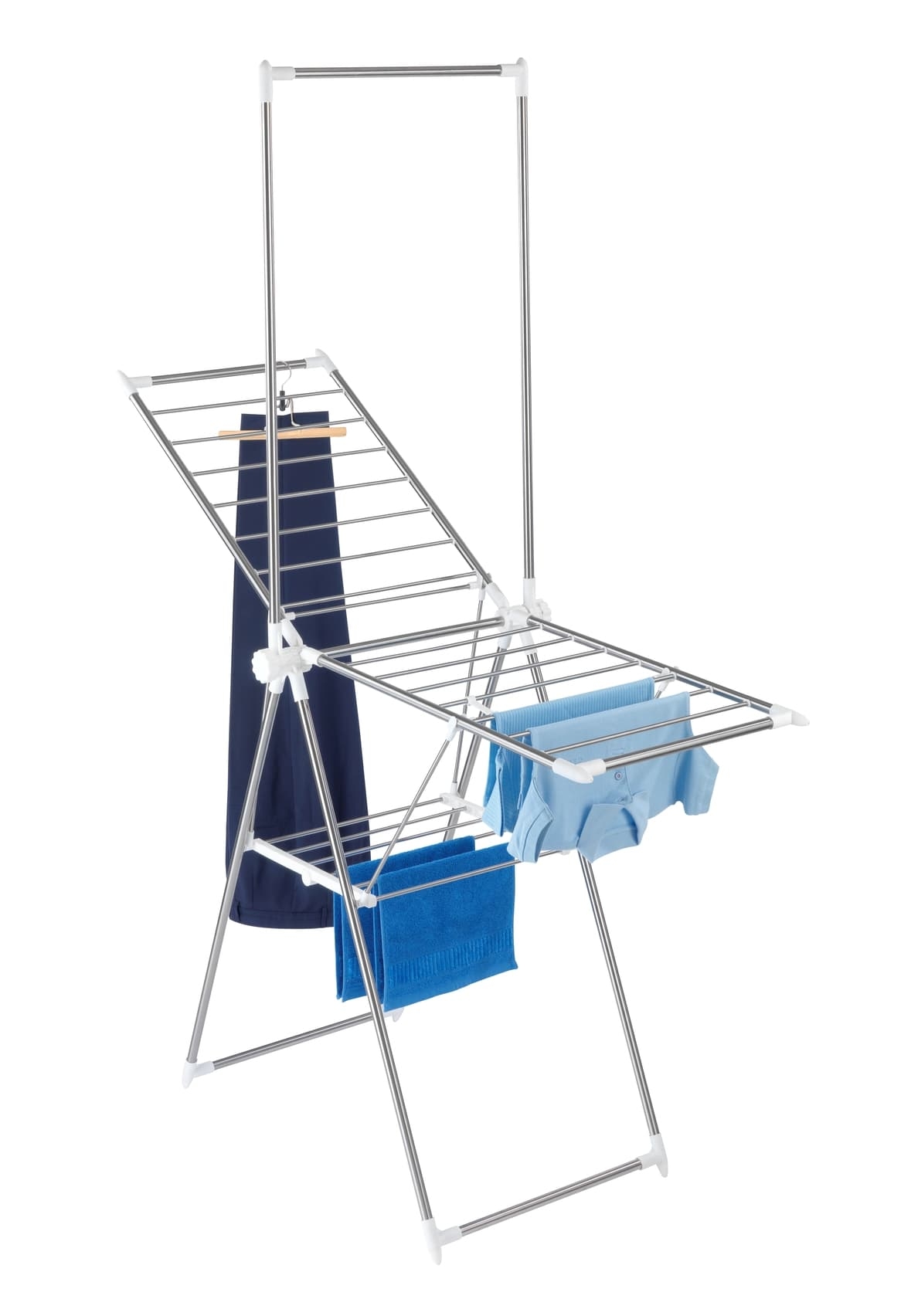 Uscator rufe pliabil cu suport umerase, cadru metalic, Profi Extra Crom, 13,5 m