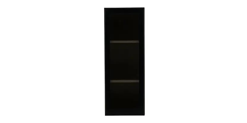 Vitrina suspendata din pal cu 1 usa Louisa Nuc / Negru, l33,6xA27,5xH90,5 cm
