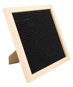 Panou fetru cu rama Securit Letter Board 30x30x2cm include 360 simboluri fag
